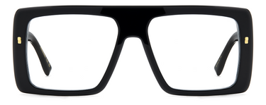 Men Premium Dsquared2 Eyeglasses: D2 0166 - Black - SpecSMART Eye Clinic (Front View)
